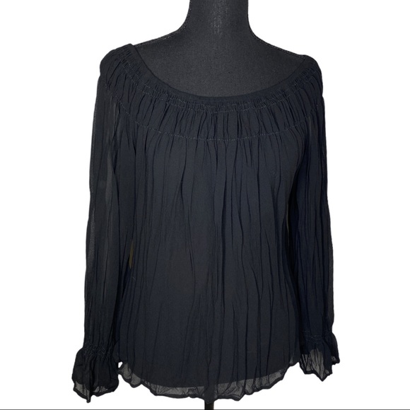 Harlow long sleeve peasant blouse size M - Picture 8 of 13